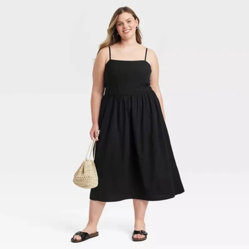 Universal Thread Black Midi Dress